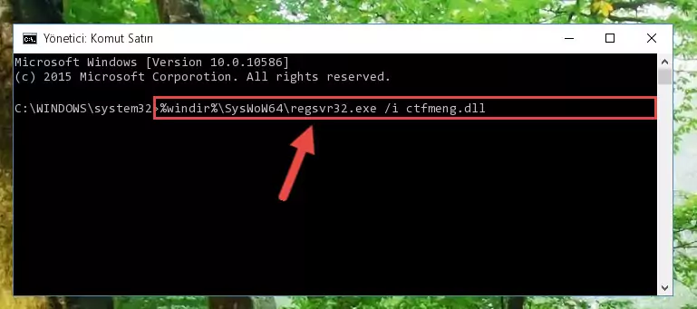 Ctfmeng.dll kütüphanesinin bozuk kaydını Kayıt Defterinden kaldırma (64 Bit için)
