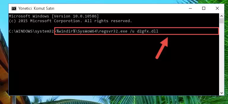 D2gfx.dll kütüphanesi için Windows Kayıt Defterinde yeni kayıt oluşturma