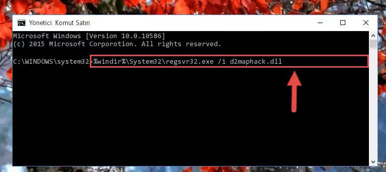 D2maphack.dll dosyasının kaydını sistemden kaldırma