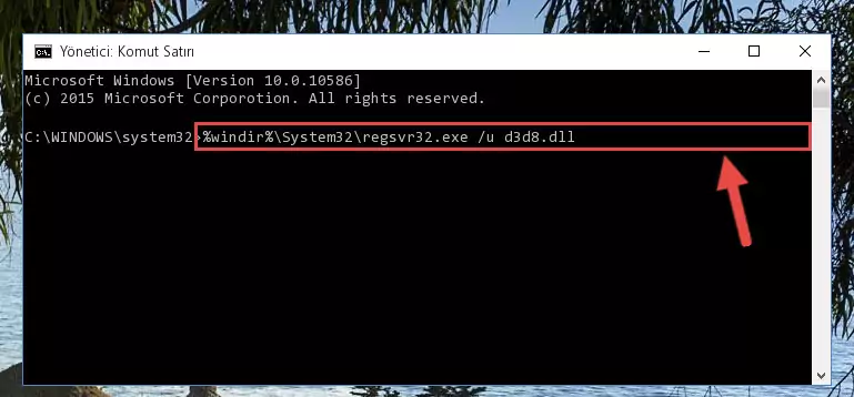 D3d8.dll dosyasını sisteme tekrar kaydetme