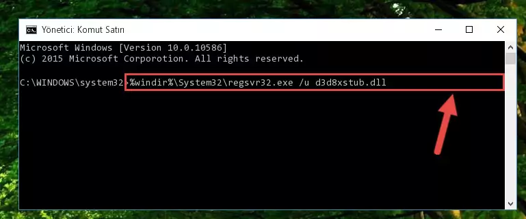 D3d8xstub.dll kütüphanesi için Regedit (Windows Kayıt Defteri) üzerinde temiz kayıt oluşturma