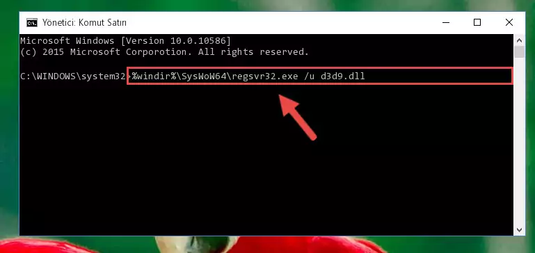D3d9.dll kütüphanesi için Regedit (Windows Kayıt Defteri) üzerinde temiz kayıt oluşturma
