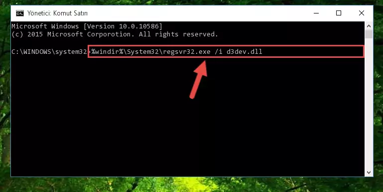 D3dev.dll kütüphanesinin Windows Kayıt Defterindeki sorunlu kaydını silme
