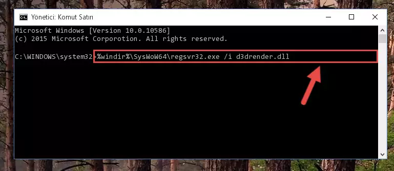 D3drender.dll kütüphanesinin Windows Kayıt Defterindeki sorunlu kaydını silme