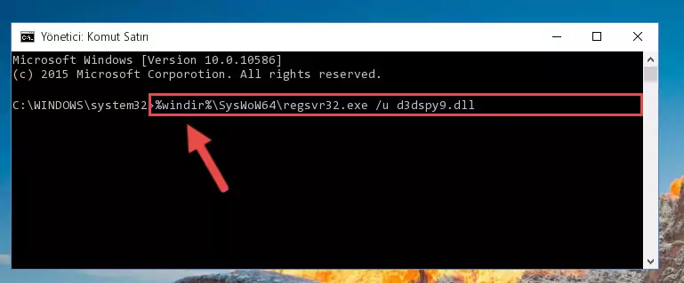 D3dspy9.dll kütüphanesi için temiz kayıt oluşturma (64 Bit için)