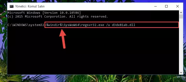 D3dx81ab.dll dosyası için Windows Kayıt Defterinde yeni kayıt oluşturma