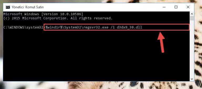 D3dx9_30.dll kütüphanesinin kaydını sistemden kaldırma