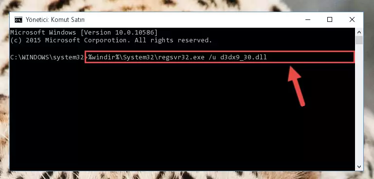 D3dx9_30.dll kütüphanesini sisteme tekrar kaydetme