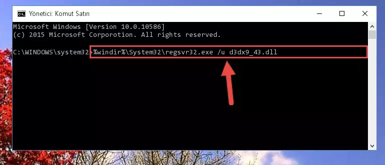 D3dx9_43.dll kütüphanesi için Regedit (Windows Kayıt Defteri) üzerinde temiz kayıt oluşturma