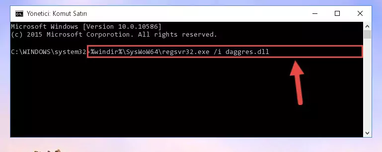 Daggres.dll kütüphanesinin bozuk kaydını Kayıt Defterinden kaldırma (64 Bit için)
