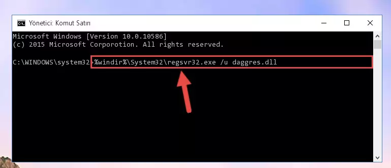 Daggres.dll kütüphanesi için Windows Kayıt Defterinde yeni kayıt oluşturma