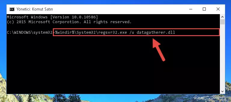 Datagatherer.dll dosyası için Windows Kayıt Defterinde yeni kayıt oluşturma