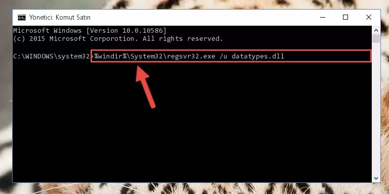 Datatypes.dll dosyası için yeni kayıt oluşturma