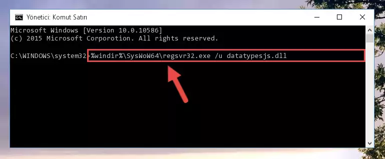 Datatypesjs.dll kütüphanesi için temiz kayıt oluşturma (64 Bit için)