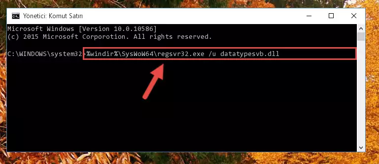 Datatypesvb.dll dosyası için Regedit (Windows Kayıt Defteri) üzerinde temiz kayıt oluşturma