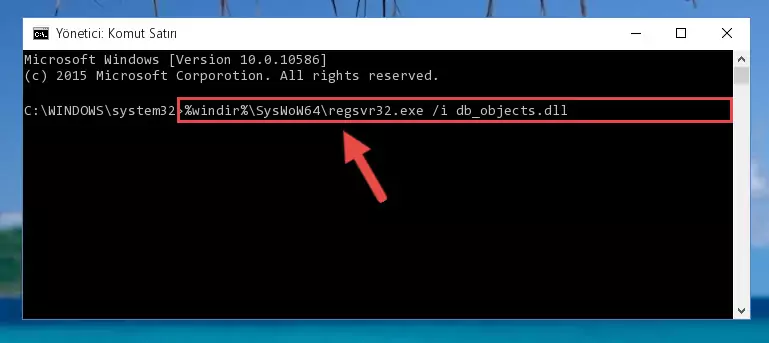 Db_objects.dll kütüphanesinin bozuk kaydını Windows Kayıt Defterinden kaldırma (64 Bit için)