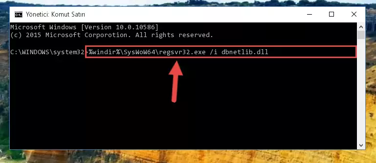 Dbnetlib.dll dosyasının hasarlı kaydını sistemden kaldırma (64 Bit için)