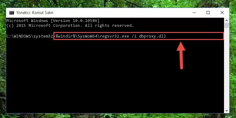 Dbproxy.dll kütüphanesinin bozuk kaydını Windows Kayıt Defterinden kaldırma (64 Bit için)