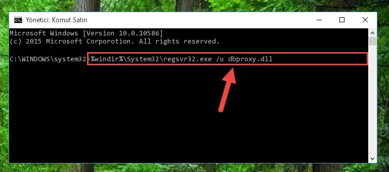 Dbproxy.dll kütüphanesi için Regedit (Windows Kayıt Defteri) üzerinde temiz kayıt oluşturma