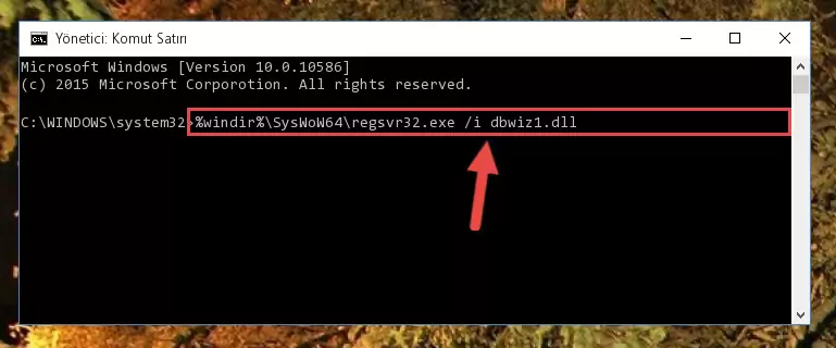 Dbwiz1.dll dosyasının hasarlı kaydını sistemden kaldırma (64 Bit için)