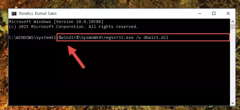 Dbwiz1.dll dosyasını sisteme tekrar kaydetme (64 Bit için)