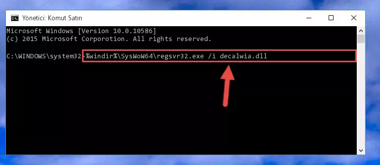 Decalwia.dll kütüphanesinin Windows Kayıt Defterindeki sorunlu kaydını silme