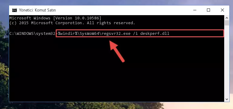 Deskperf.dll dosyasının Windows Kayıt Defteri üzerindeki sorunlu kaydını temizleme