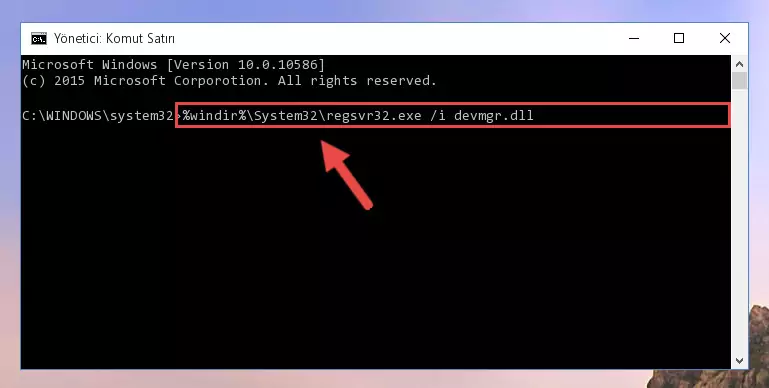 Devmgr.dll dosyasının Windows Kayıt Defterindeki sorunlu kaydını silme