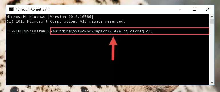 Devreg.dll kütüphanesinin bozuk kaydını Windows Kayıt Defterinden kaldırma (64 Bit için)