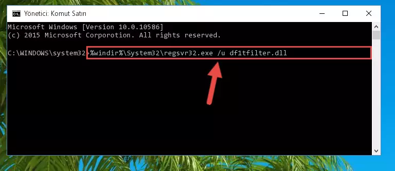 Df1tfilter.dll kütüphanesini dışarı çıkarma
