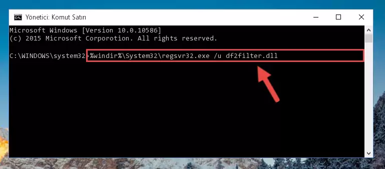 Df2filter.dll kütüphanesini dışarı çıkarma