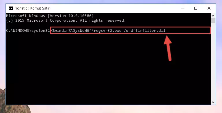 Dffirfilter.dll dosyası için temiz ve doğru kayıt yaratma (64 Bit için)
