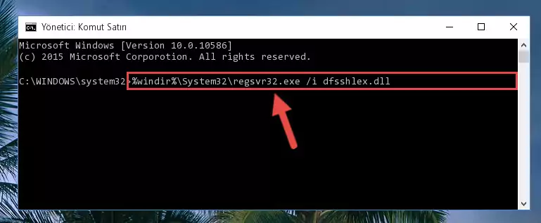 Dfsshlex.dll kütüphanesinin kaydını sistemden kaldırma