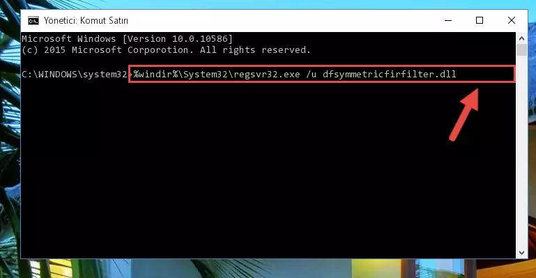 Dfsymmetricfirfilter.dll dosyasını dışarı çıkarma