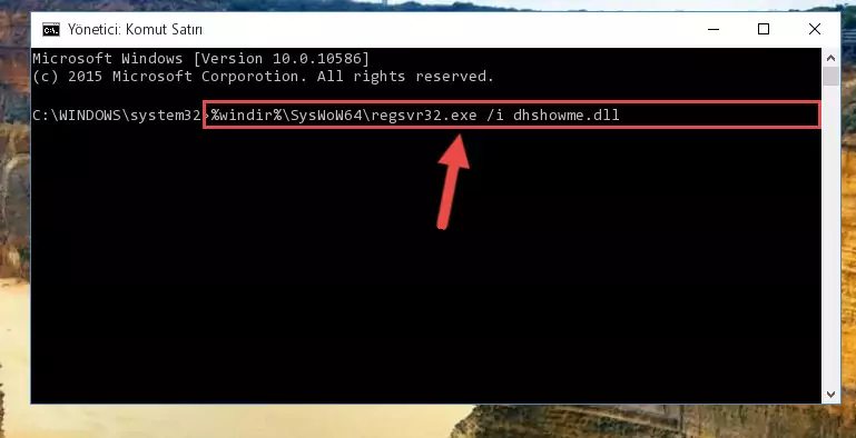 Dhshowme.dll dosyasının sorunlu kaydını Regedit'den kaldırma (64 Bit için)