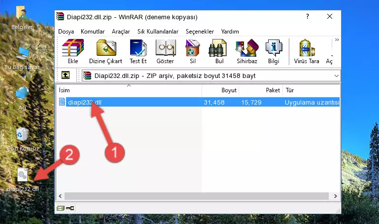 Diapi232.dll dosyasını programın kurulum dizinine kopyalama