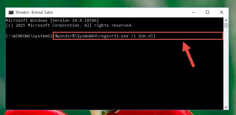 Dib.dll dosyasının Windows Kayıt Defterindeki sorunlu kaydını silme