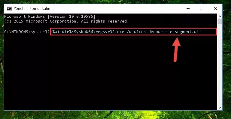 Dicom_decode_rle_segment.dll kütüphanesini sisteme tekrar kaydetme