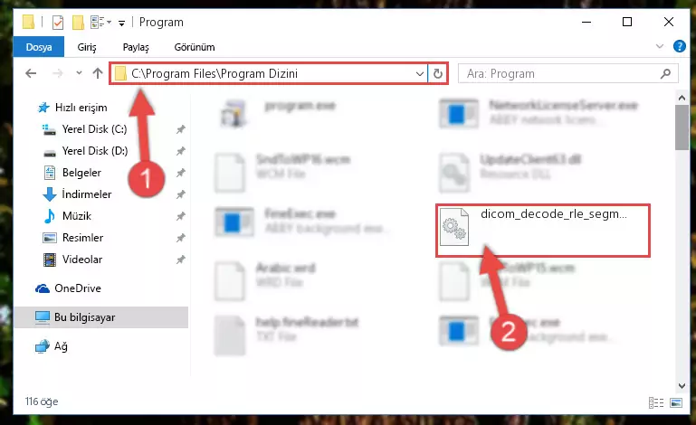 Dicom_decode_rle_segment.dll kütüphanesinin sorunlu kaydını Regedit'den kaldırma (64 Bit için)