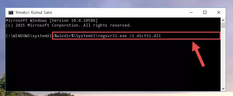 Dict32.dll dosyasının hasarlı kaydını silme