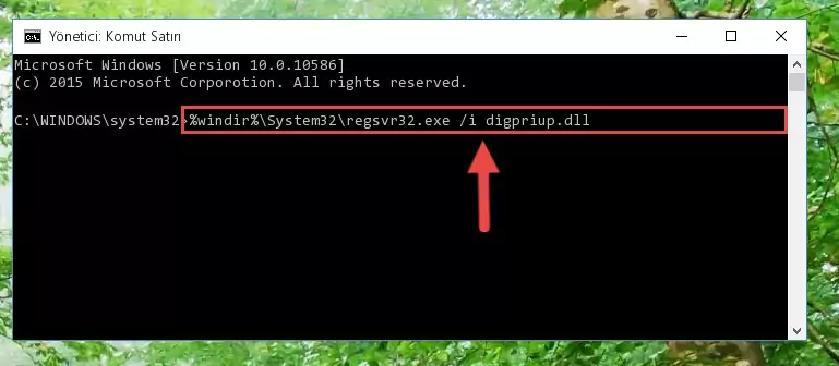 Digpriup.dll kütüphanesinin Windows Kayıt Defteri üzerindeki sorunlu kaydını temizleme