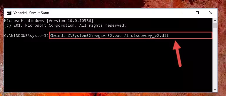 Discovery_v2.dll dosyasını sisteme tekrar kaydetme (64 Bit için)