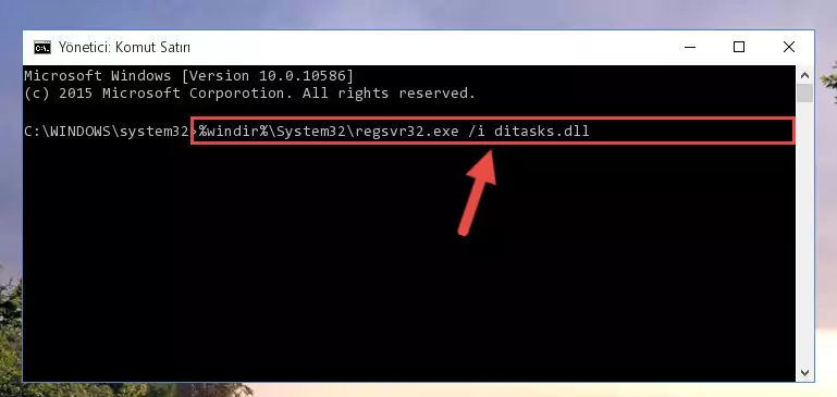 Ditasks.dll dosyasının Windows Kayıt Defterindeki sorunlu kaydını silme