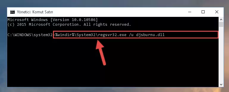 Djsburnu.dll dosyası için Windows Kayıt Defterinde yeni kayıt oluşturma