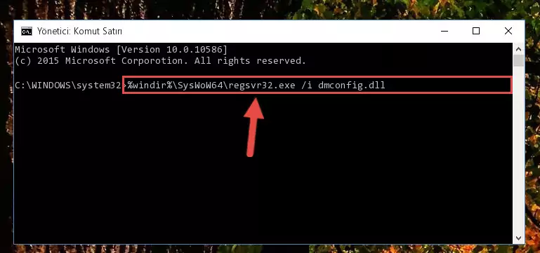 Dmconfig.dll kütüphanesinin bozuk kaydını Windows Kayıt Defterinden kaldırma (64 Bit için)