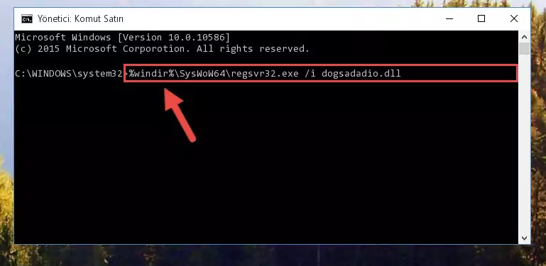 Dogsadadio.dll kütüphanesinin Windows Kayıt Defteri üzerindeki sorunlu kaydını temizleme