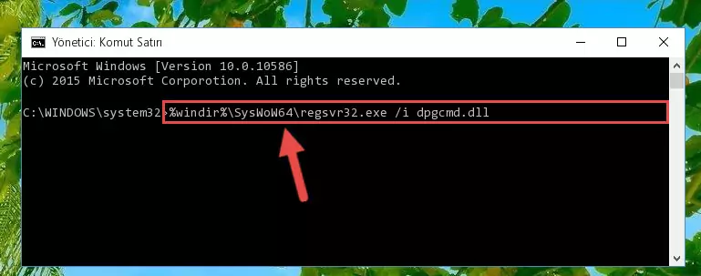 Dpgcmd.dll kütüphanesinin bozuk kaydını Windows Kayıt Defterinden kaldırma (64 Bit için)