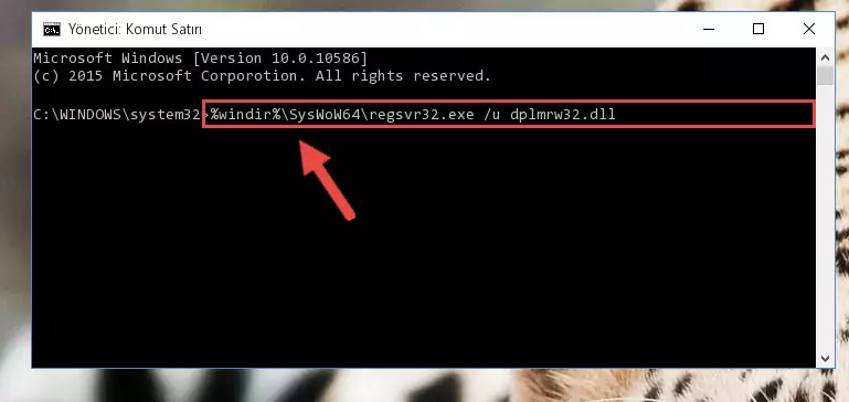 Dplmrw32.dll kütüphanesi için Regedit (Windows Kayıt Defteri) üzerinde temiz kayıt oluşturma