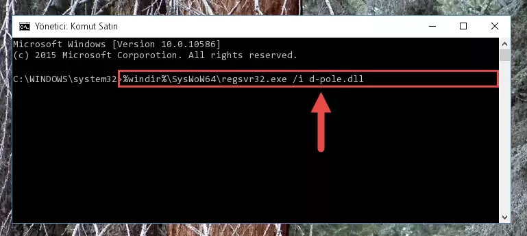 D-pole.dll dosyasının bozuk kaydını Kayıt Defterinden kaldırma (64 Bit için)