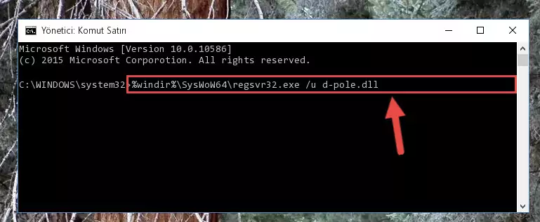 D-pole.dll dosyası için temiz kayıt oluşturma (64 Bit için)